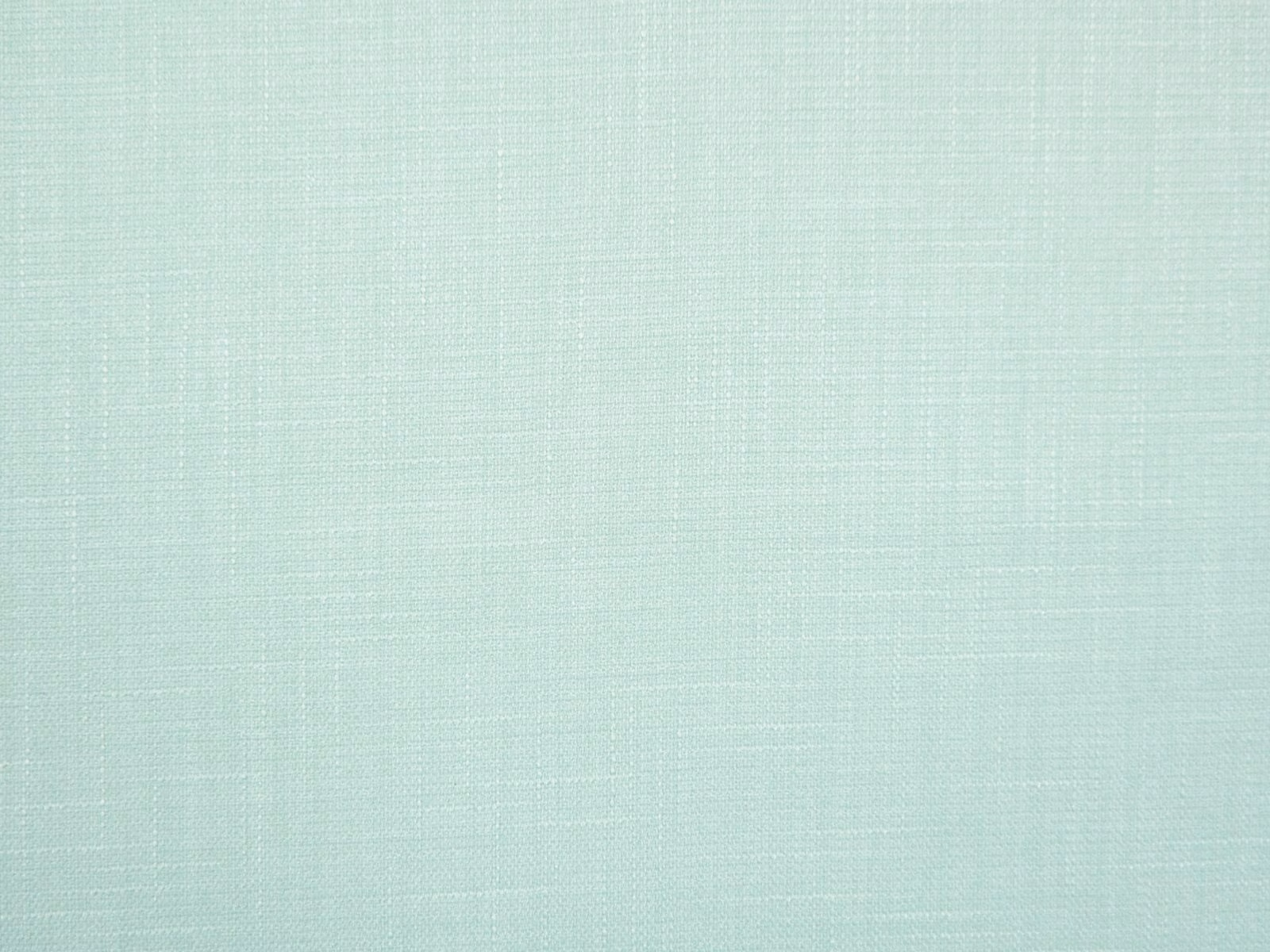 Pale mint-aqua faux linen with a fine, softly textured crossweave