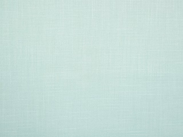 Pale mint-aqua faux linen with a fine, softly textured crossweave