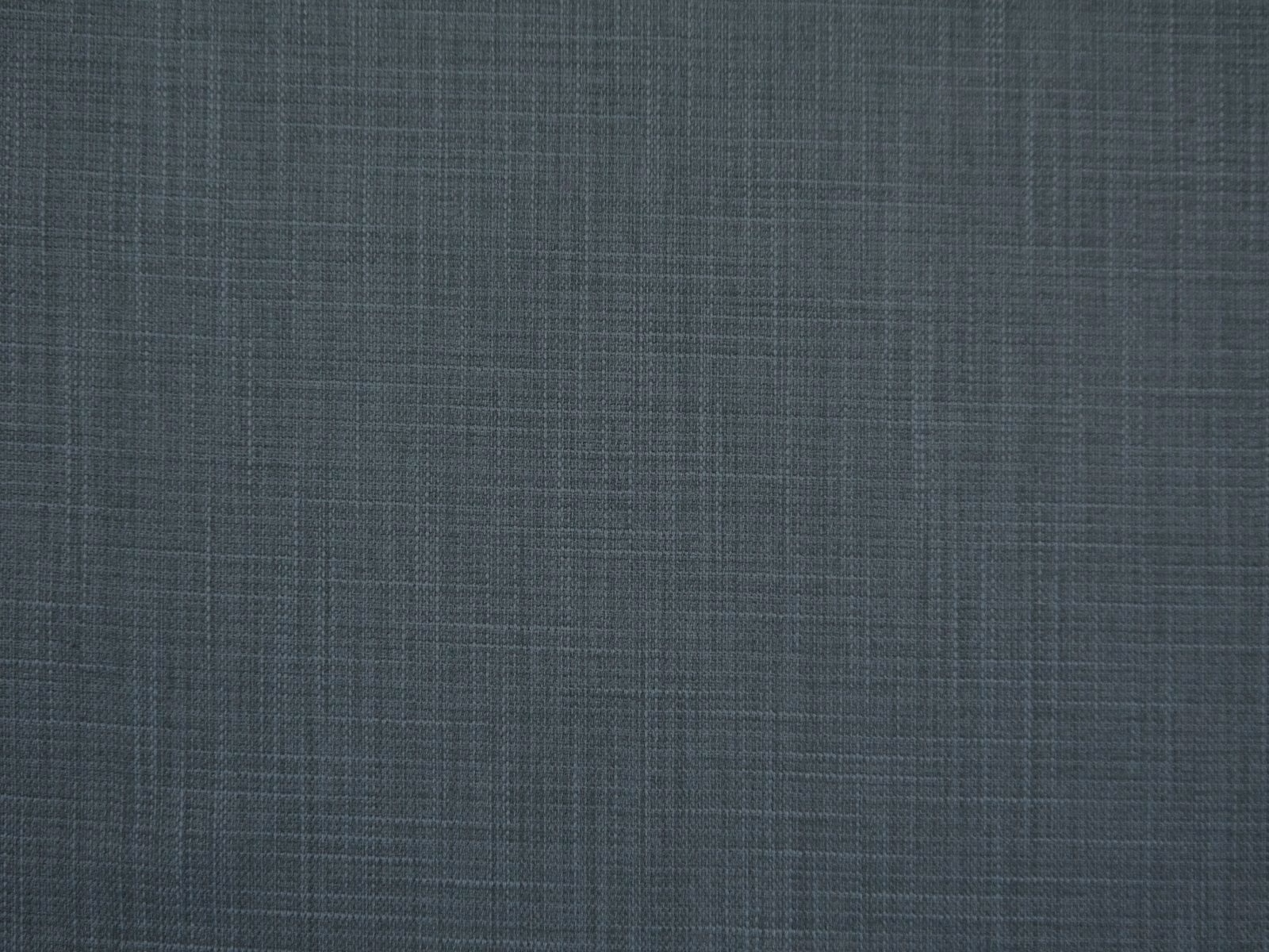 Deep blue-grey faux linen with a fine crosshatched woven texture