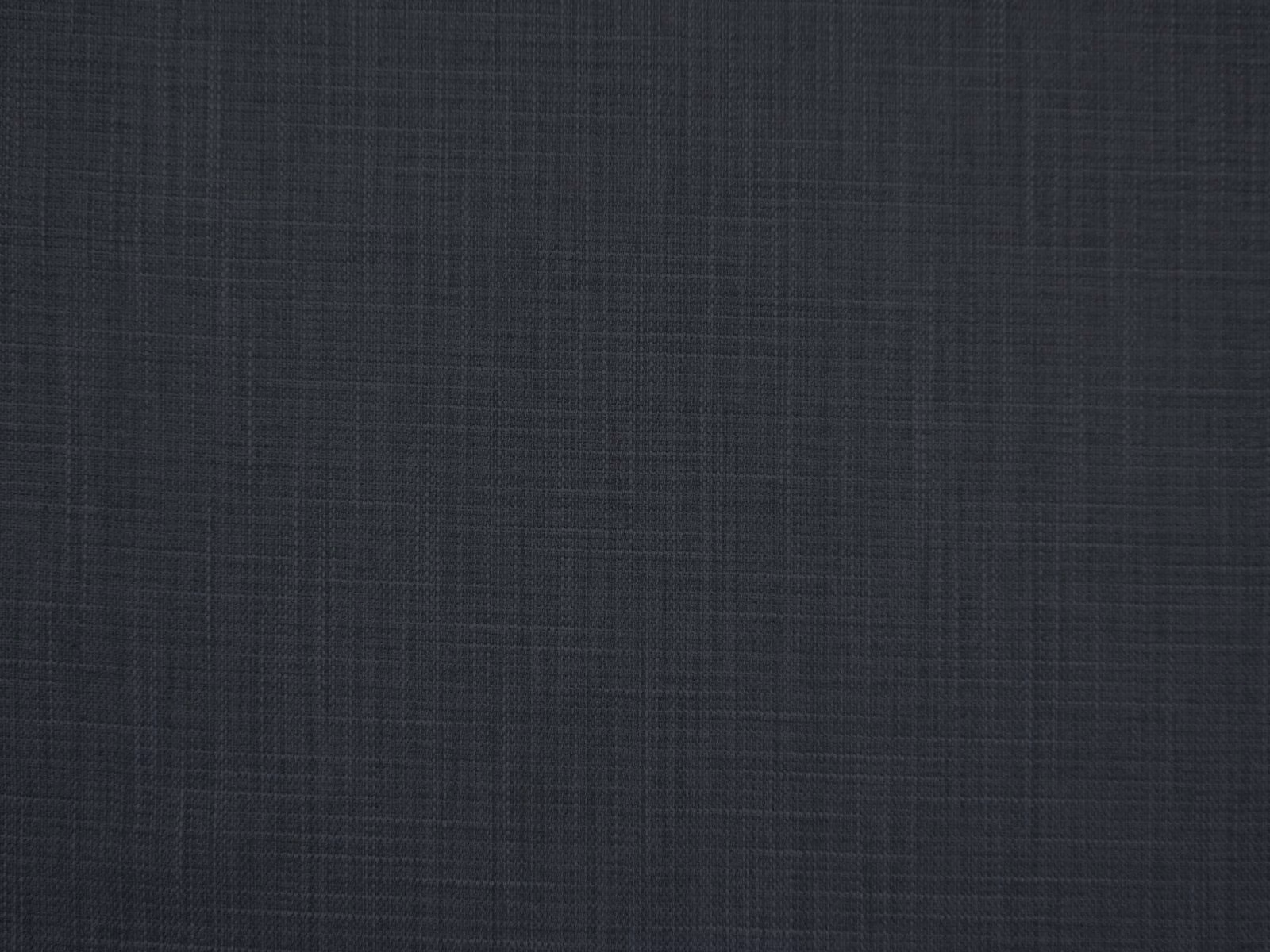 Deep charcoal-grey faux linen showing a fine, dark crosshatch weave