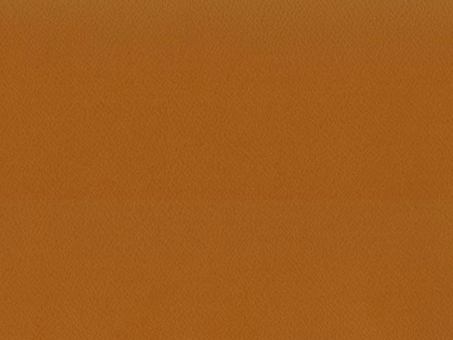 Warm burnt-orange faux leather with a fine, even pebbled grain