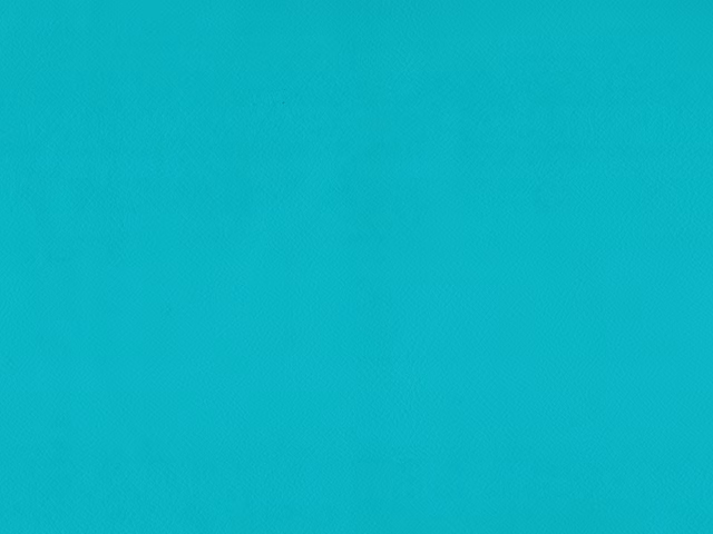 Bright turquoise teal faux leather with a subtly mottled, smooth grain