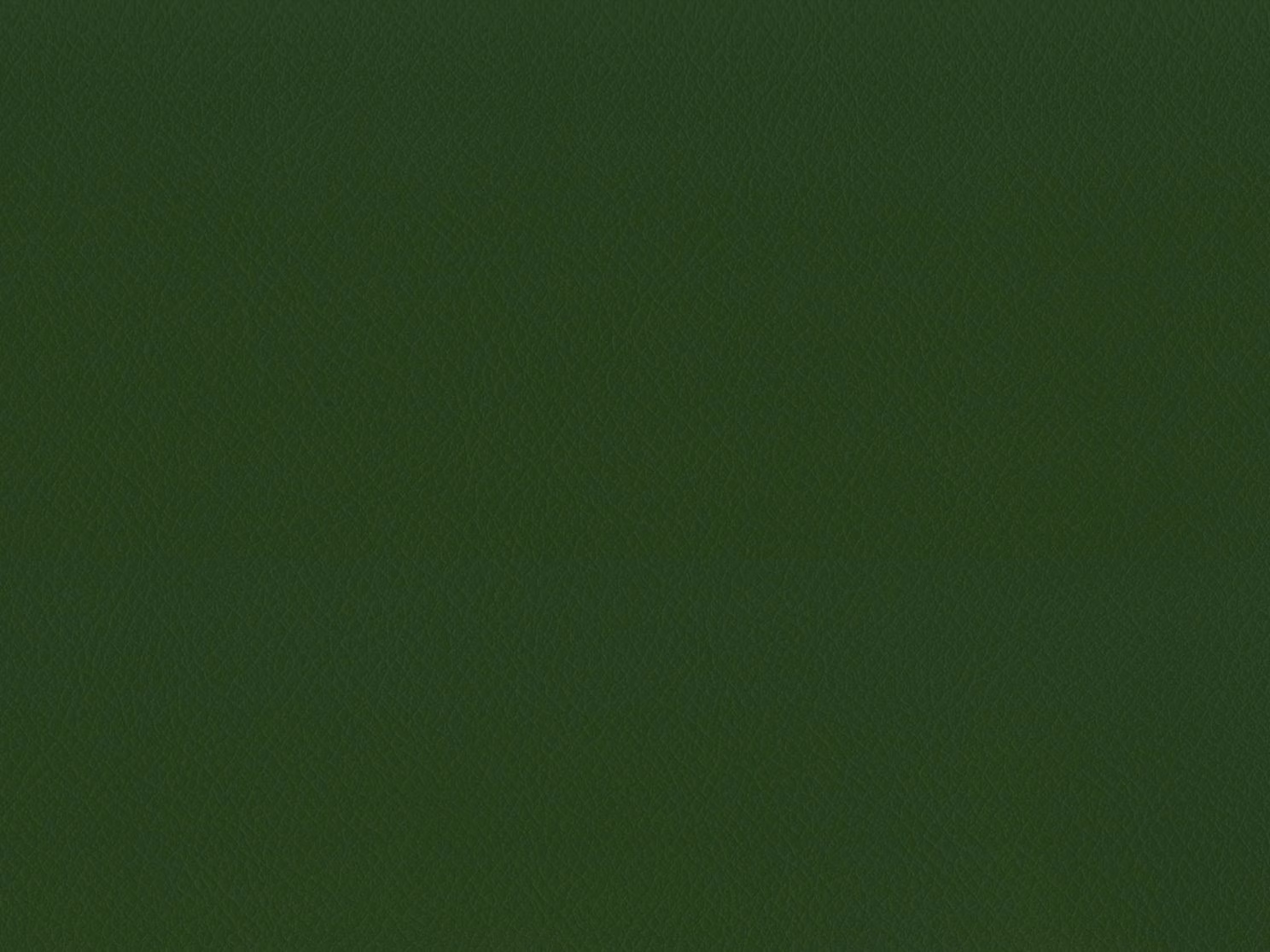 Deep forest-green faux leather swatch with a subtle fine grain and low sheen