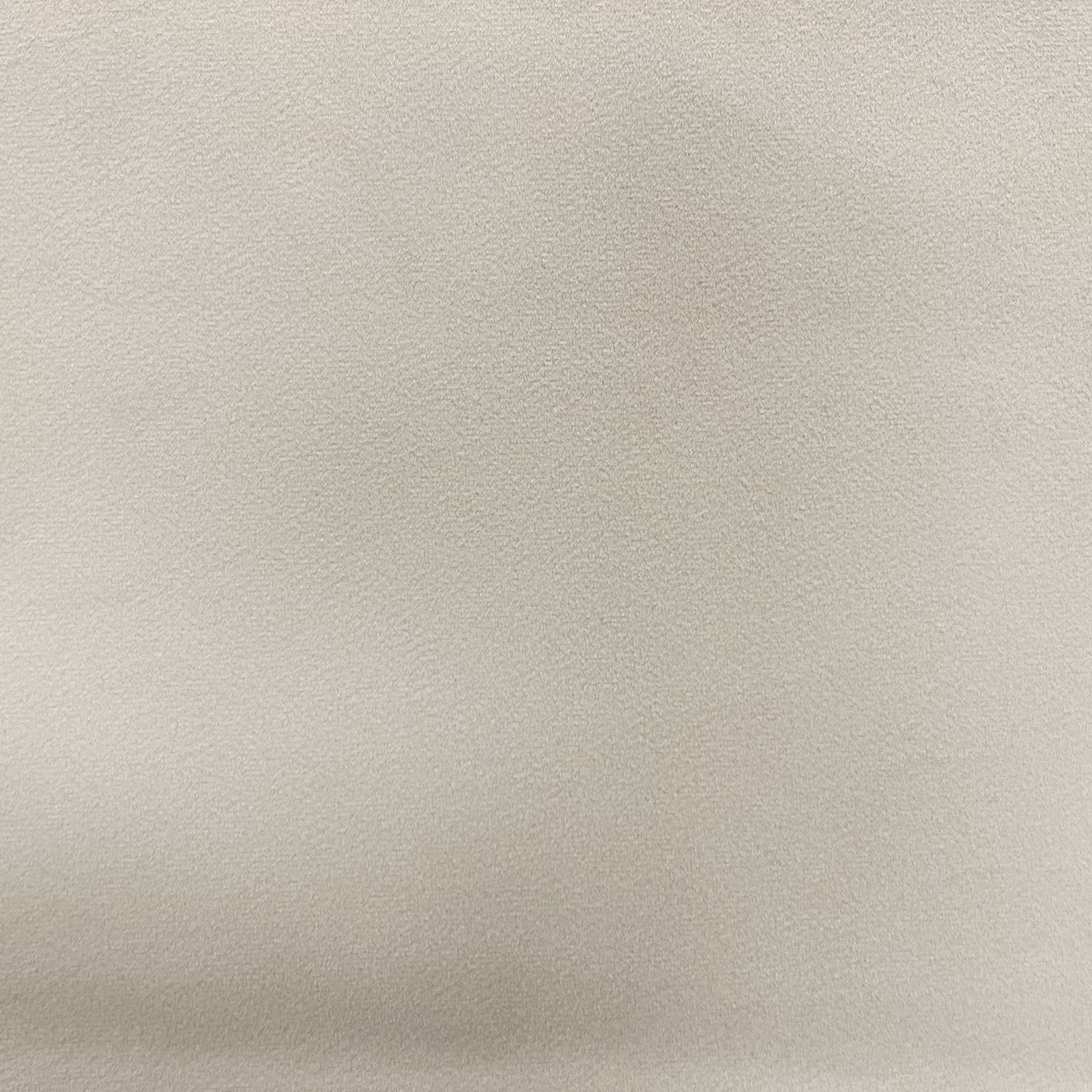 Pale greige velvet with fine nap and softly shaded taupe lower edge