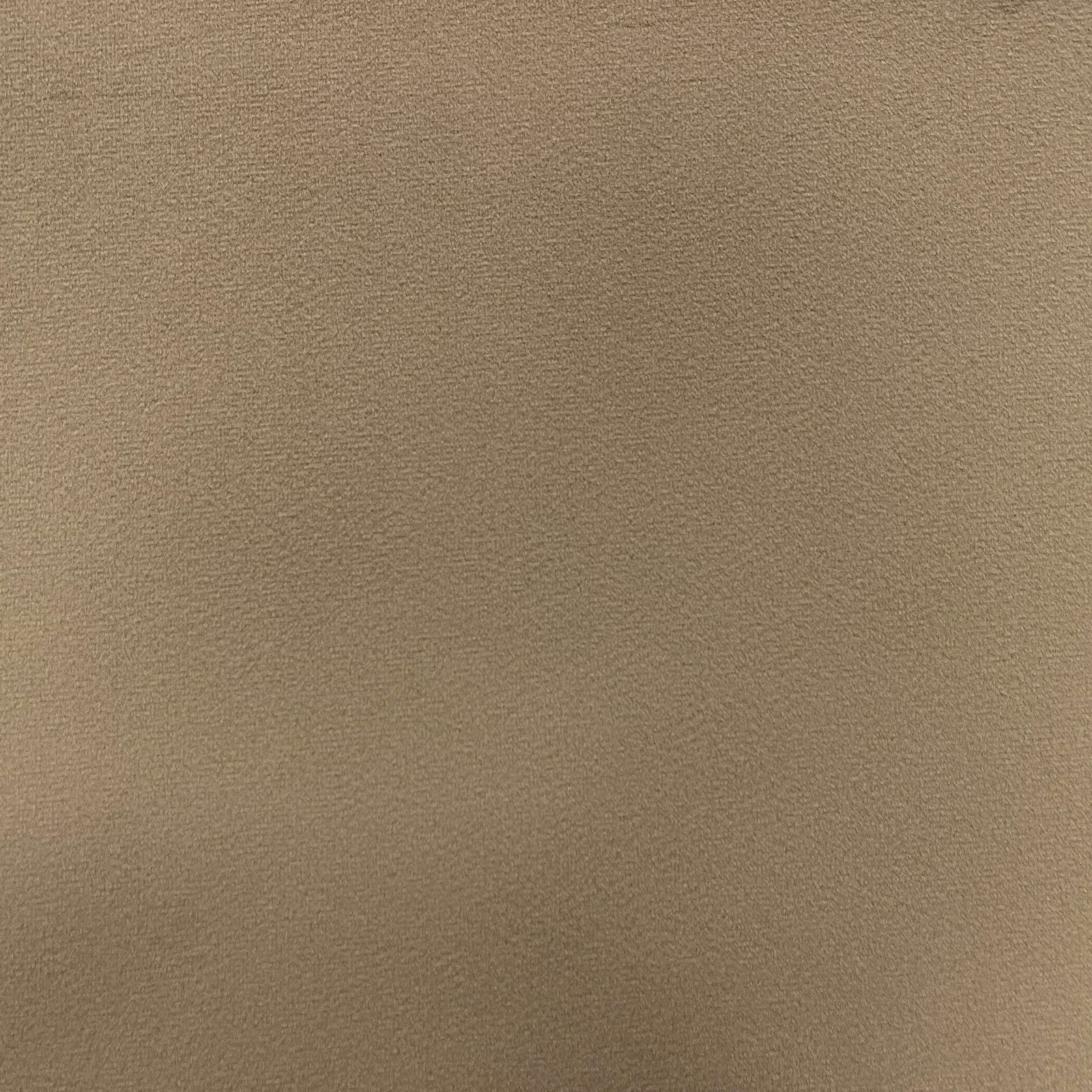 Warm taupe plain velvet showing a soft directional nap and restrained sheen