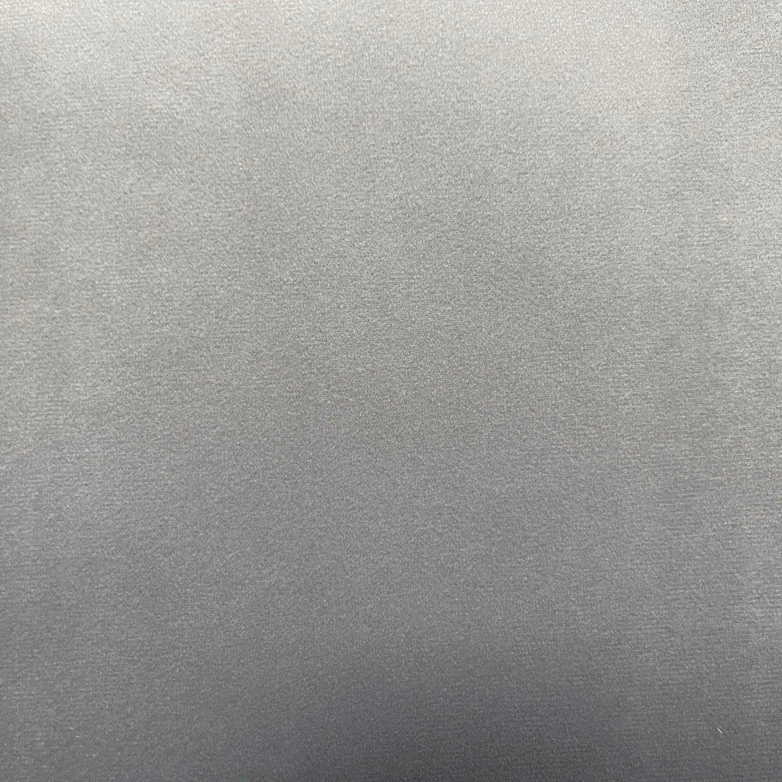 Silver-grey velvet swatch with soft nap and deeper charcoal shading