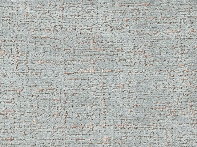 Pale blue-grey velvet with fine taupe-blush horizontal flecks and mottled texture