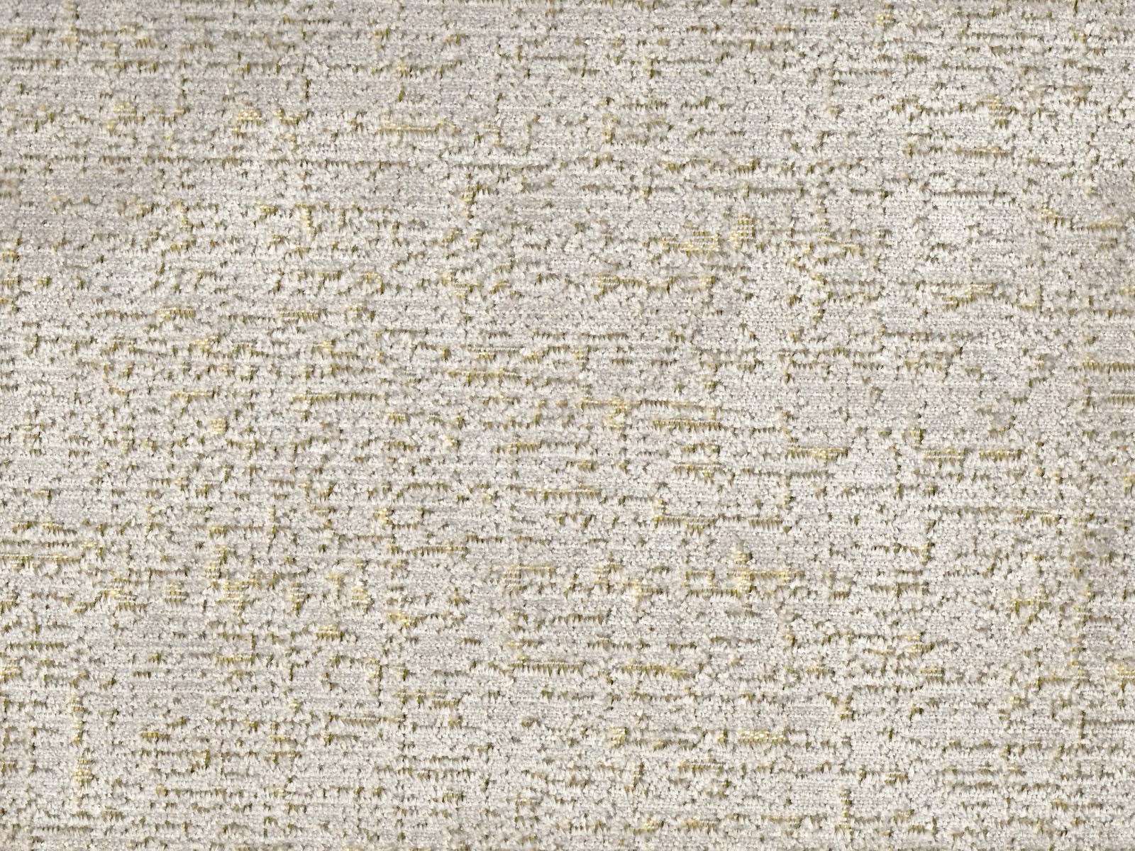 Ivory cream velvet with fine beige flecks and irregular horizontal texture