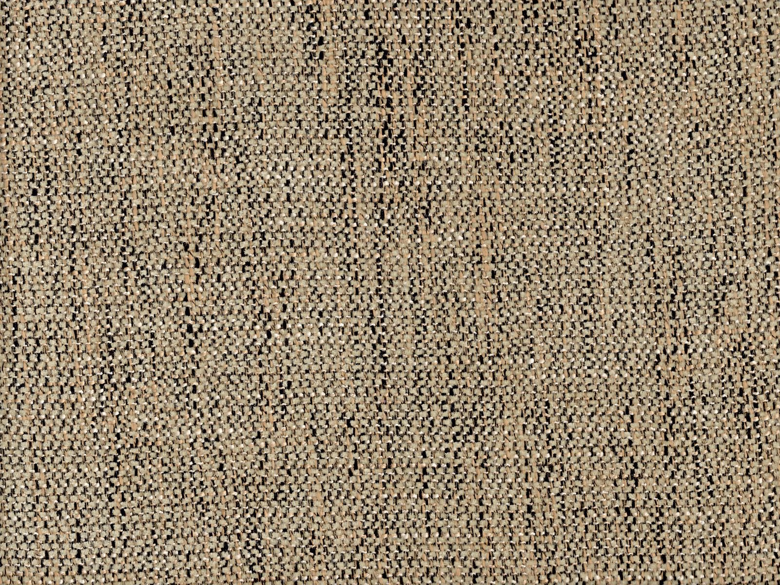 Warm taupe chenille with black flecks and fine irregular vertical woven texture