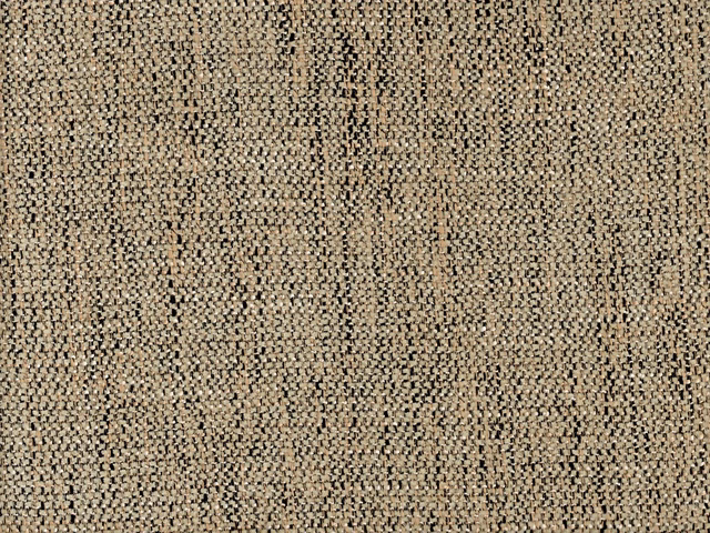 Warm taupe chenille with black flecks and fine irregular vertical woven texture