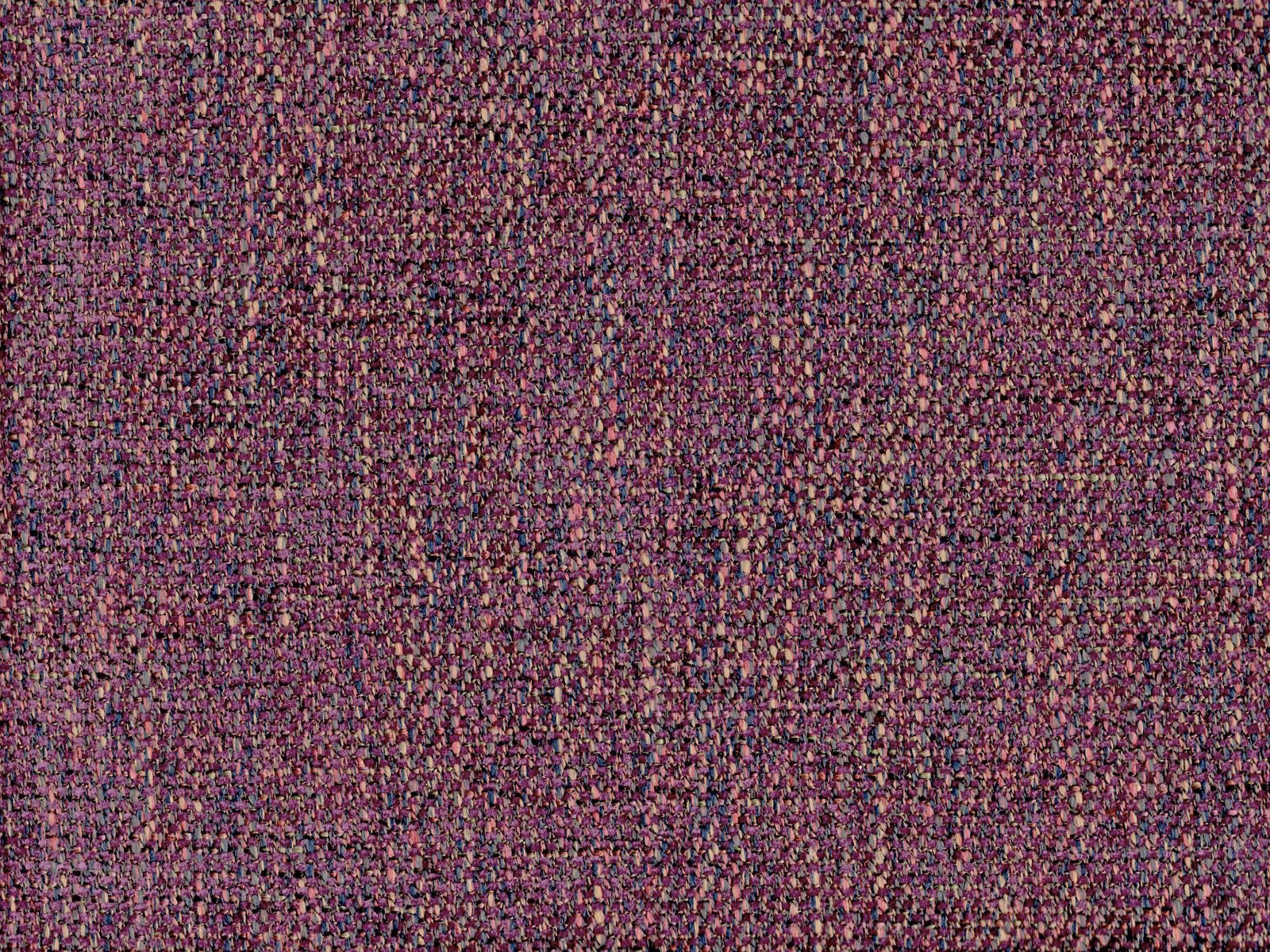 Deep plum-mauve chenille with dense berry, pink and charcoal flecked texture