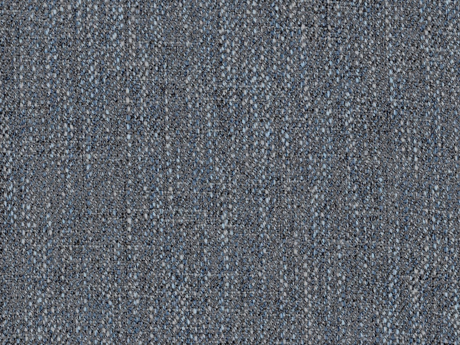 Slate blue-grey chenille with mottled charcoal flecks and subtle vertical woven bands