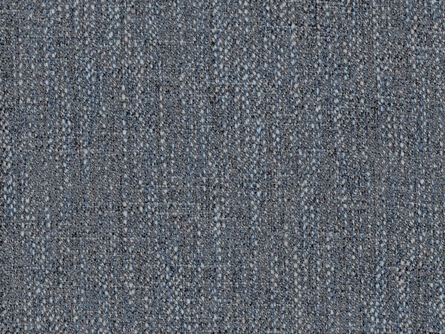 Slate blue-grey chenille with mottled charcoal flecks and subtle vertical woven bands