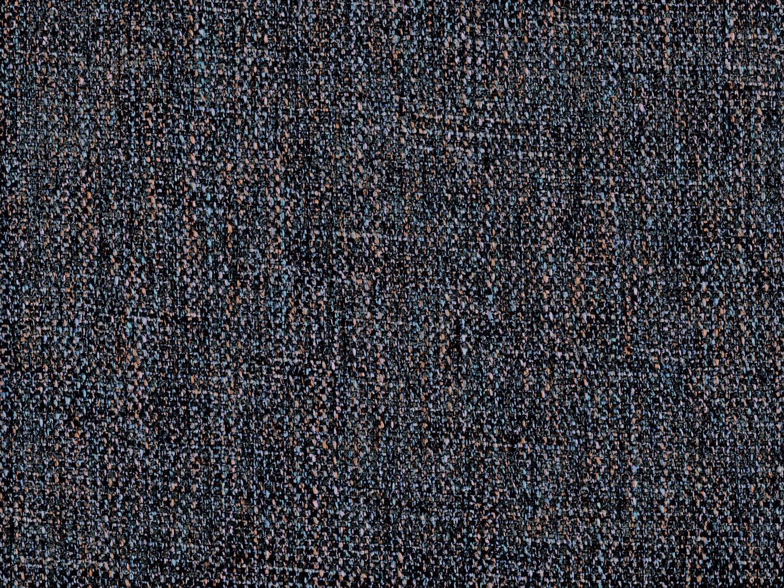 Deep charcoal chenille with blue-grey and rust flecks in a dense weave