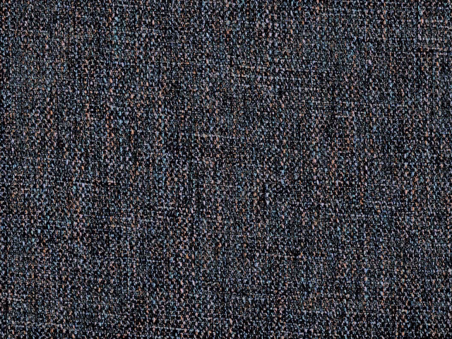 Deep charcoal chenille with blue-grey and rust flecks in a dense weave