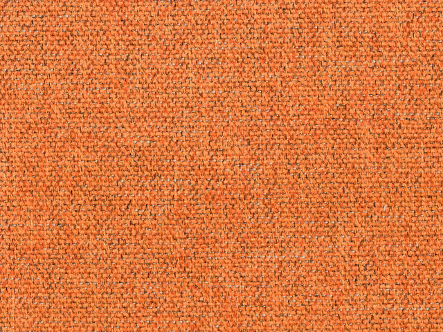 Burnt terracotta orange chenille with a finely nubby, flecked woven texture
