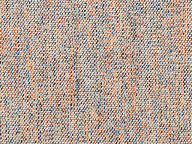 Cream chenille with fine terracotta, blue-grey and charcoal flecked weave