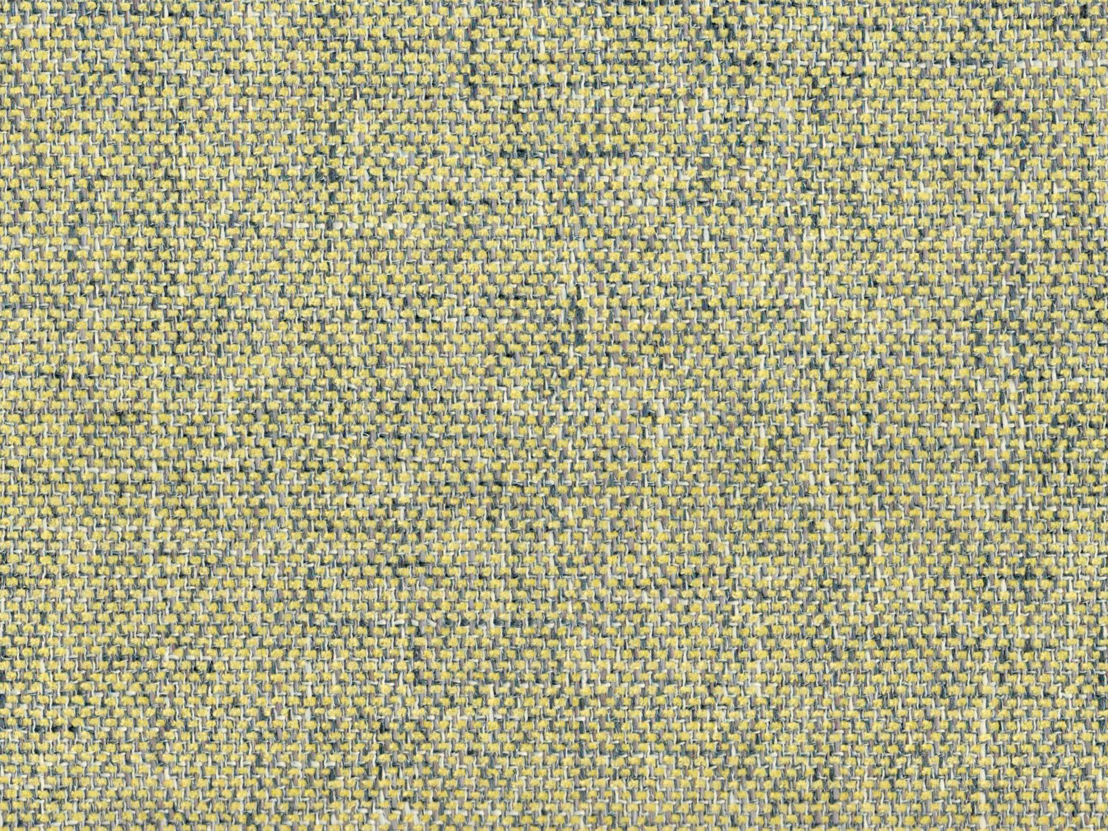 Close-up of muted chartreuse chenille with blue-grey flecks and a dense textured weave