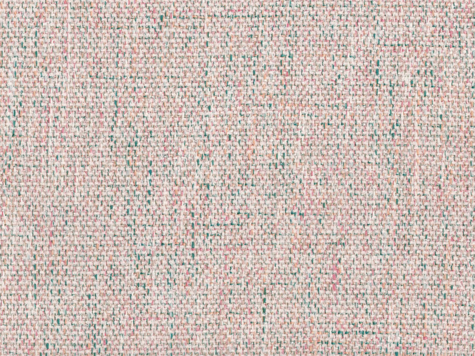 Blush pink chenille with cream texture and fine muted green flecks