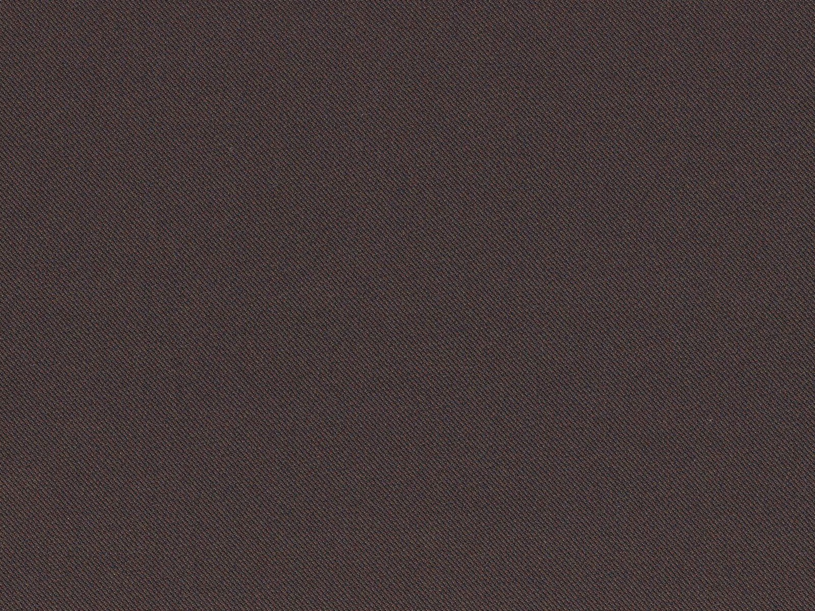 Deep brown chenille with a fine diagonal rib and softly varied surface