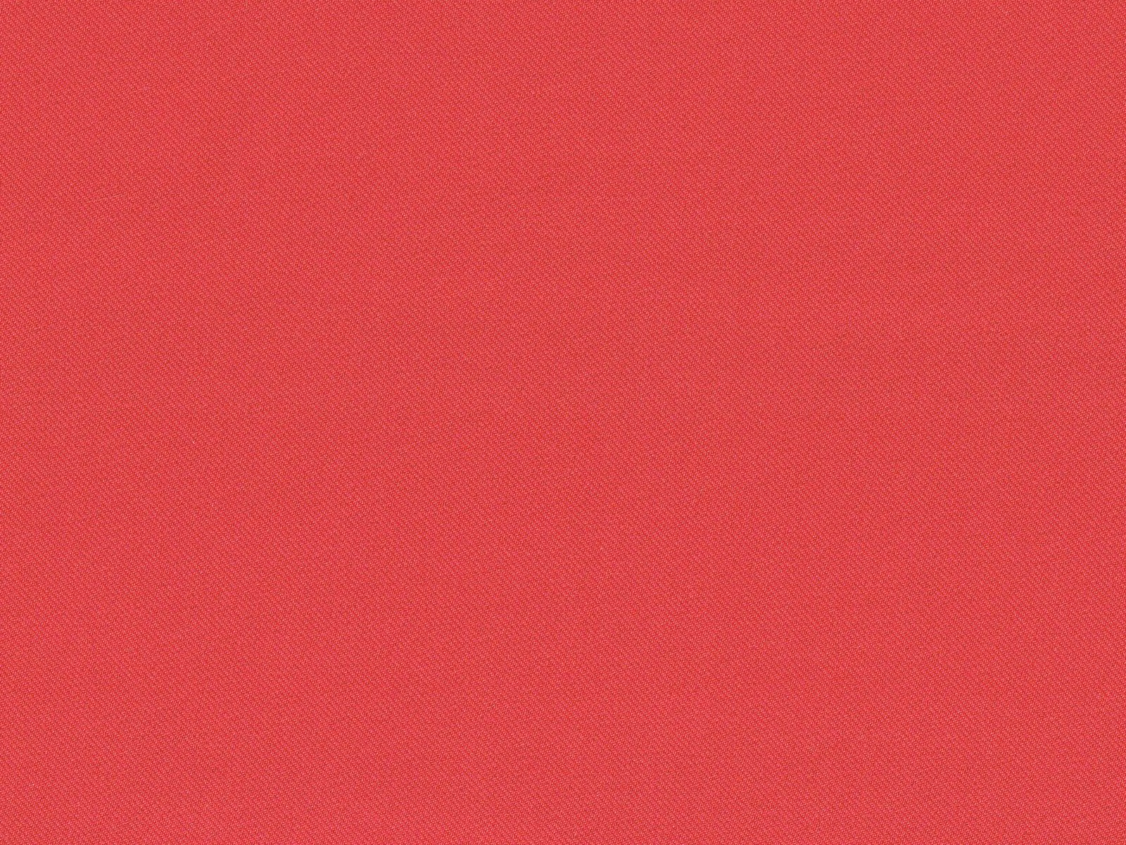 Warm coral-red chenille with a fine diagonal woven texture