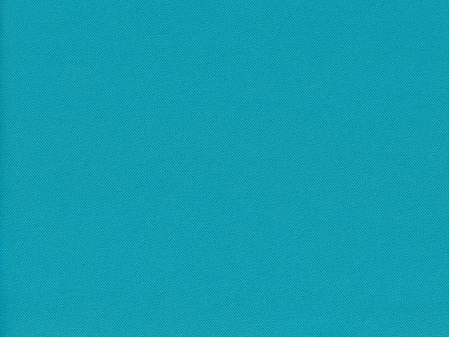 Close-up of bright turquoise teal chenille with a fine diagonal woven texture