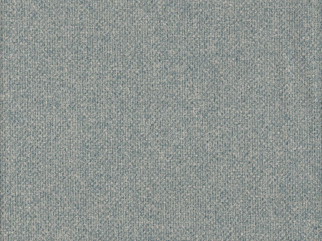Close-up of cool blue-grey chenille with fine mottled woven texture