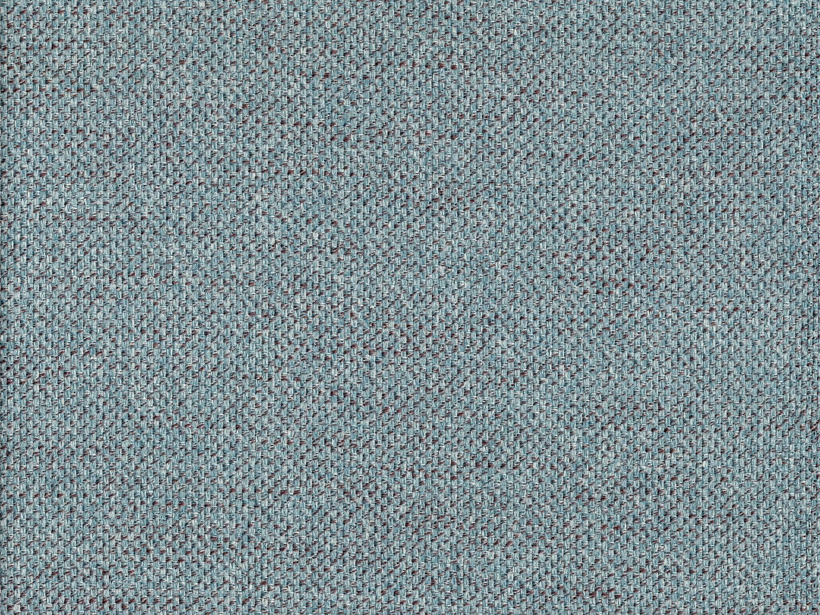 Close-up of muted blue-teal chenille with fine charcoal-mottled woven texture