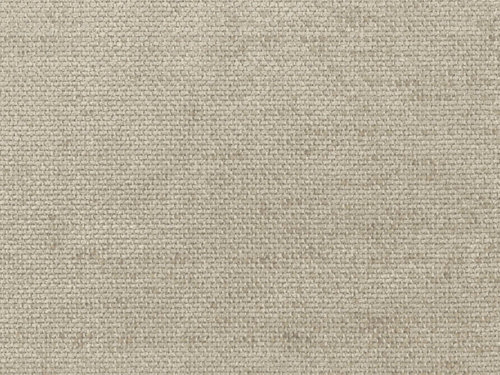 Close view of pale greige-taupe chenille with a fine mottled woven texture