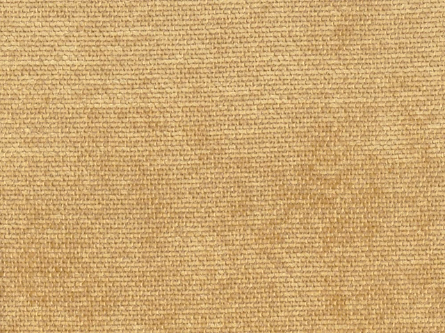 Close-up of warm camel-beige chenille with fine ridged, mottled woven texture