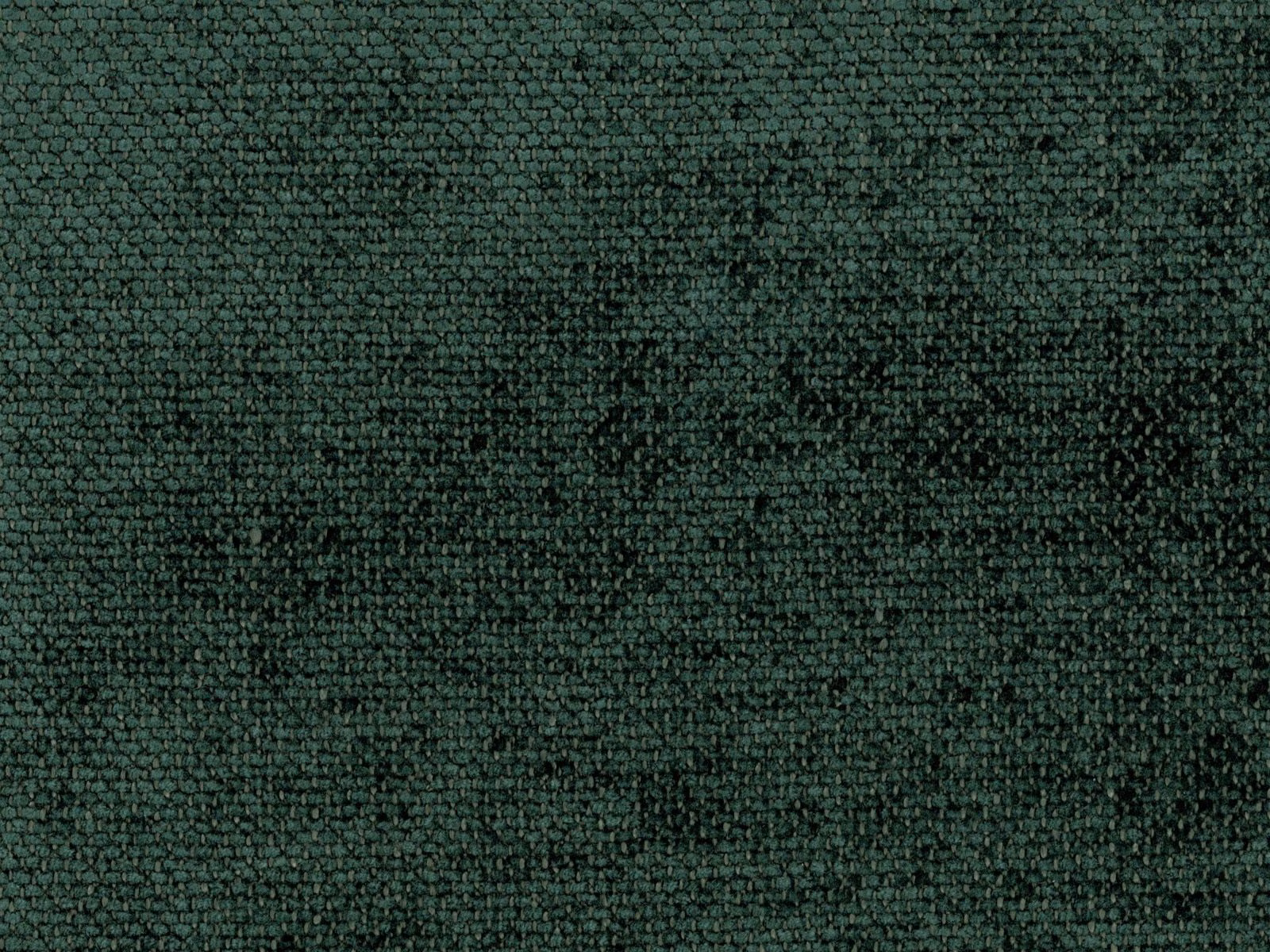 Deep forest-green chenille with a dense, softly mottled nubby weave