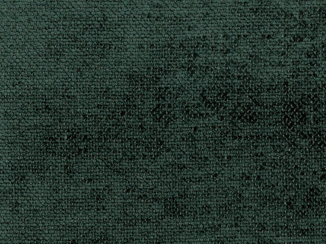 Deep forest-green chenille with a dense, softly mottled nubby weave