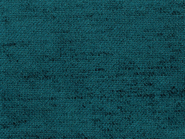 Close-up of deep teal chenille with nubby weave and subtle dark flecks