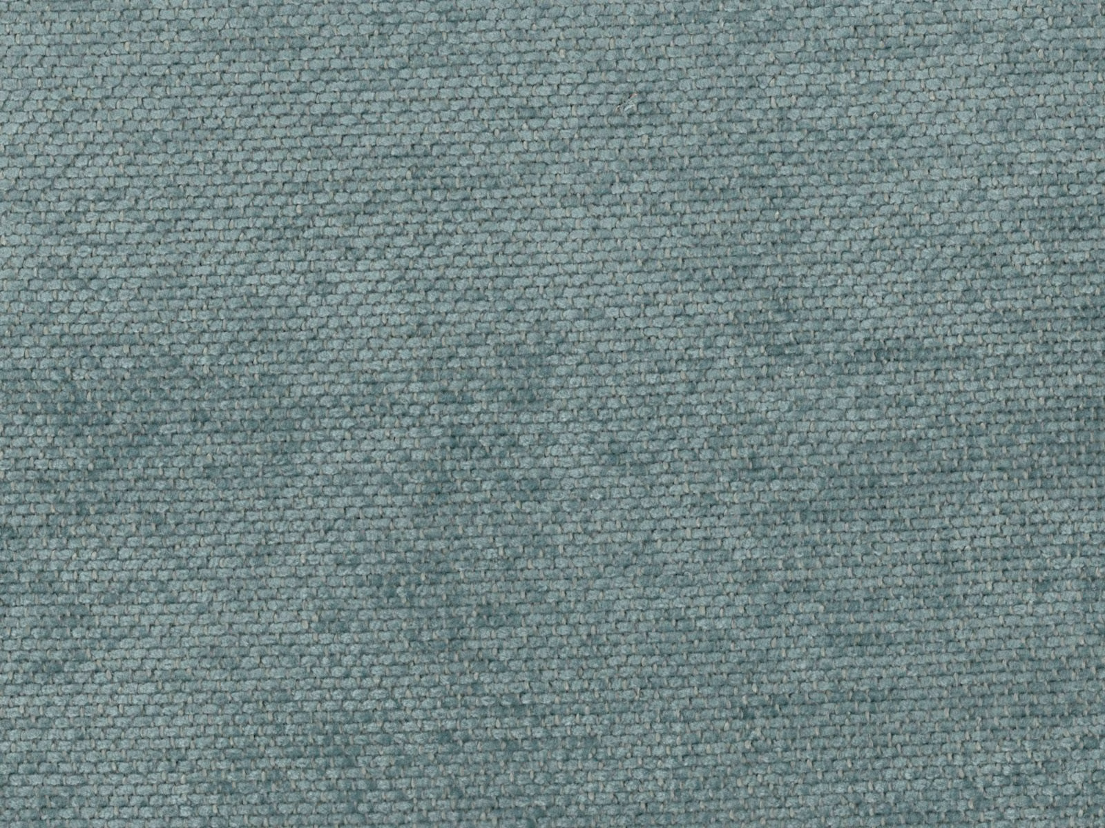 Muted blue-grey teal chenille with a dense, softly mottled nubby weave