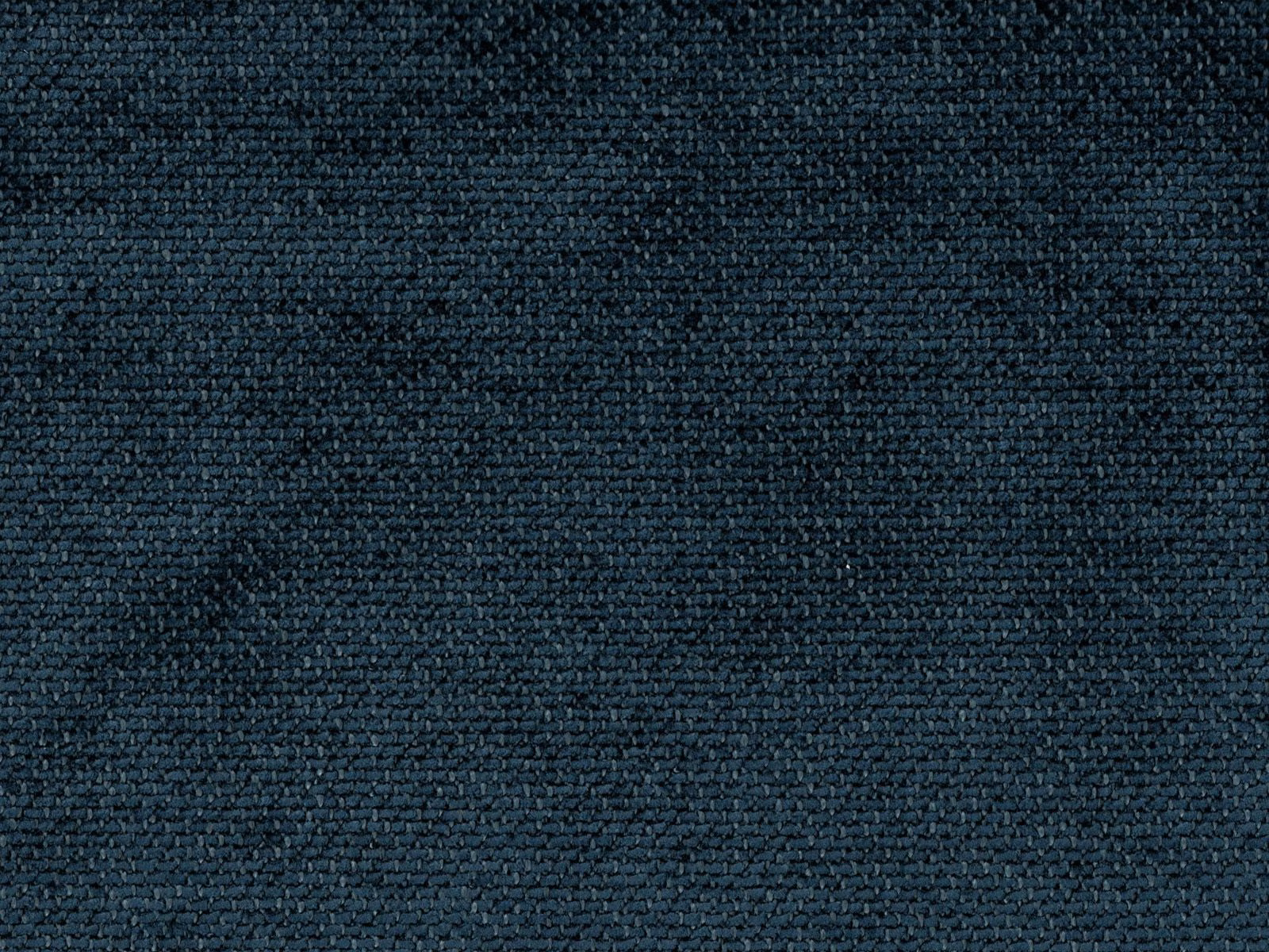 Deep blue-teal chenille with a subtly mottled, finely ridged woven surface
