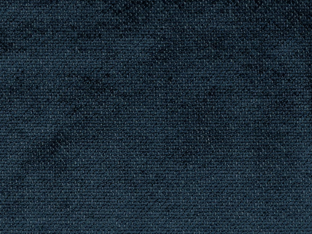 Deep blue-teal chenille with a subtly mottled, finely ridged woven surface