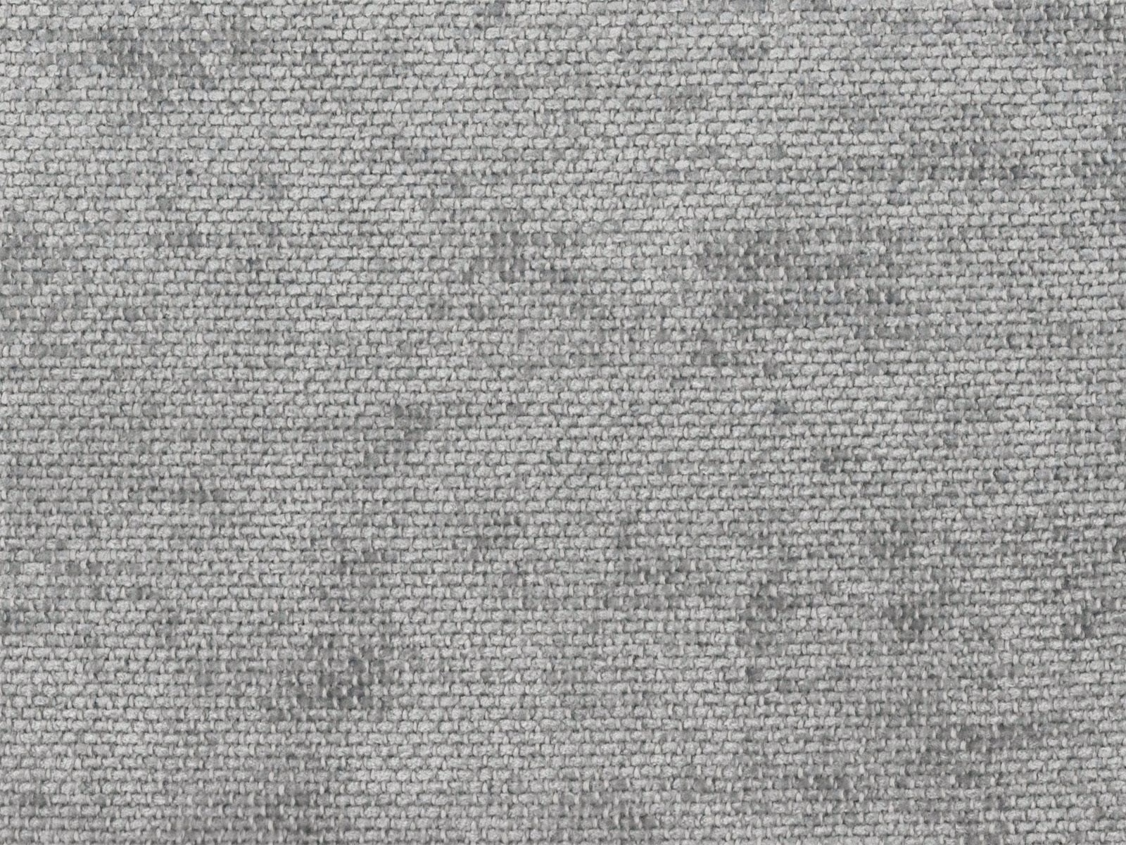 Mottled mid-grey chenille with fine woven texture and darker tonal flecks