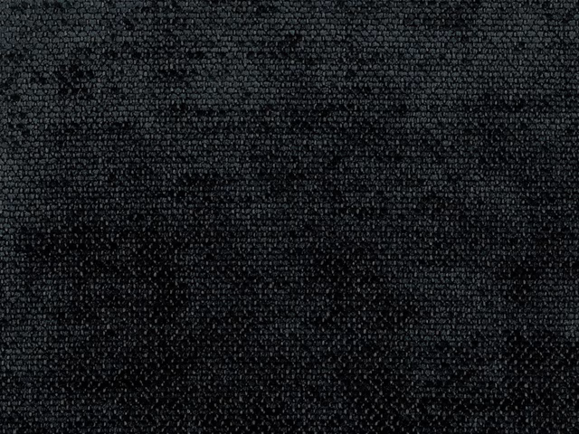 Deep charcoal-black chenille with a close nubby weave and subtle tonal flecks