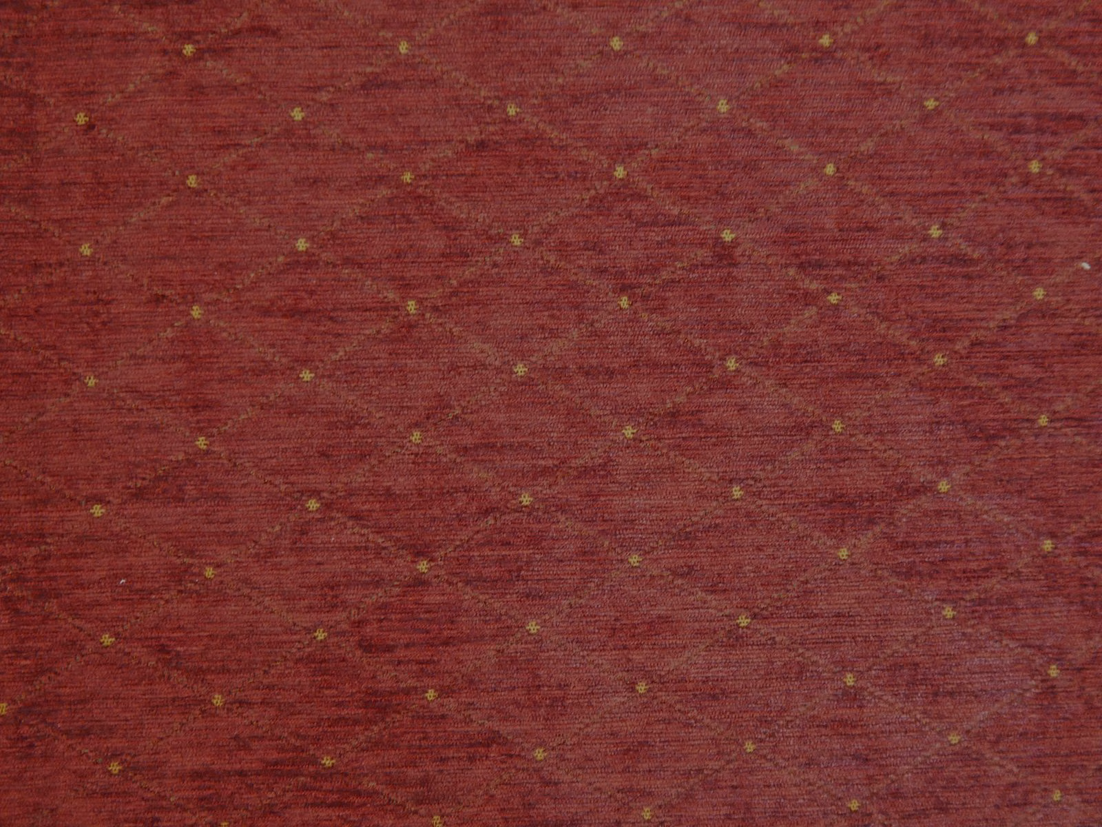 Deep burgundy chenille with fine horizontal striations and scattered gold flecks