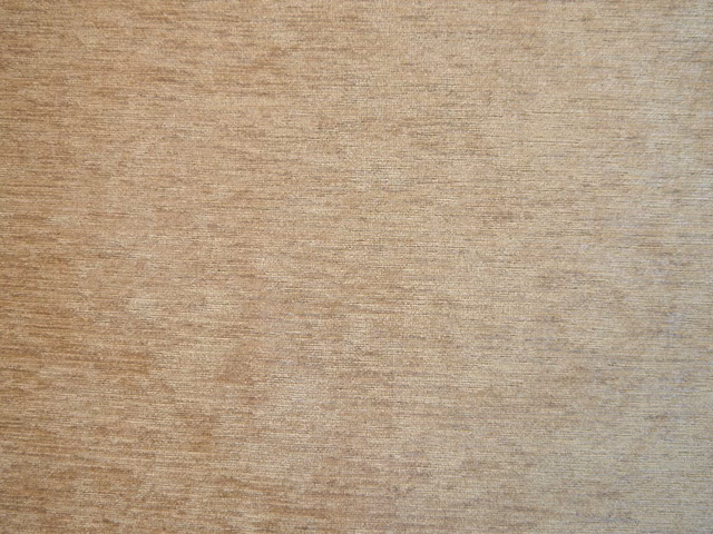Warm taupe chenille with fine horizontal striations and softly varied beige shading