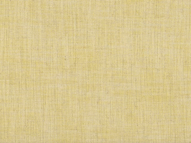Muted straw-yellow flat weave with fine vertical slubs and olive depth