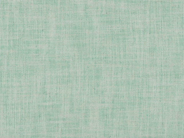 Pale mint-green flat weave with fine crosshatched texture and softly mottled tonal threads