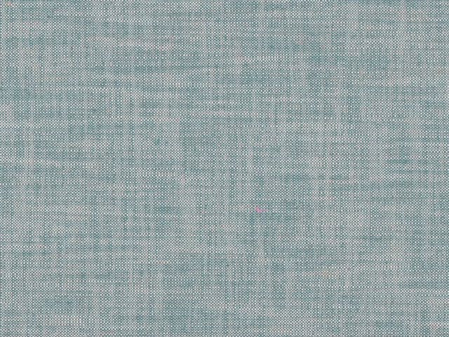 Pale aqua-blue flat weave with fine teal-grey grid and subtle slub texture