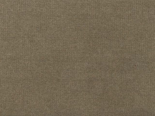 Close-up of muted taupe chenille with a softly grainy, even surface