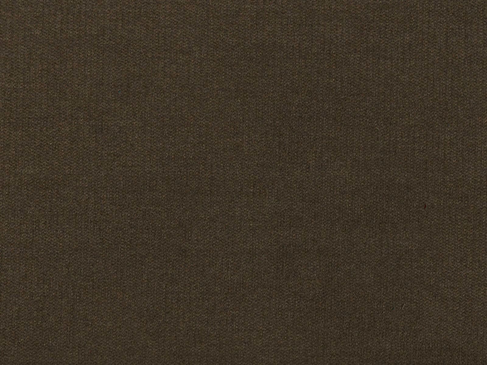 Close-up of dark olive-brown chenille with a fine, softly varied weave