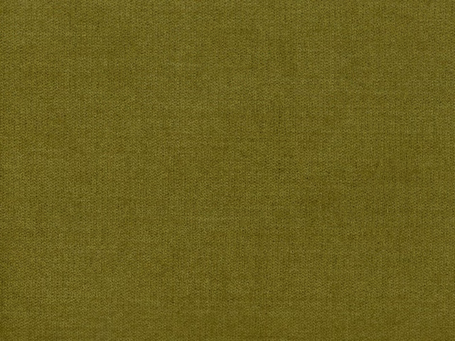 Muted olive green chenille with fine mottled weave and softly tactile texture