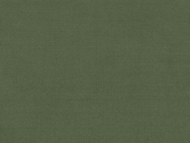 Muted moss-green chenille with a fine, closely woven textured surface