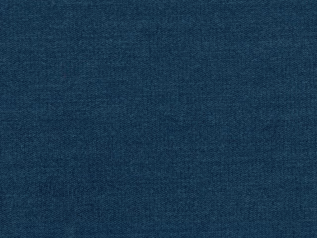 Deep blue-teal chenille with a subtly mottled woven surface