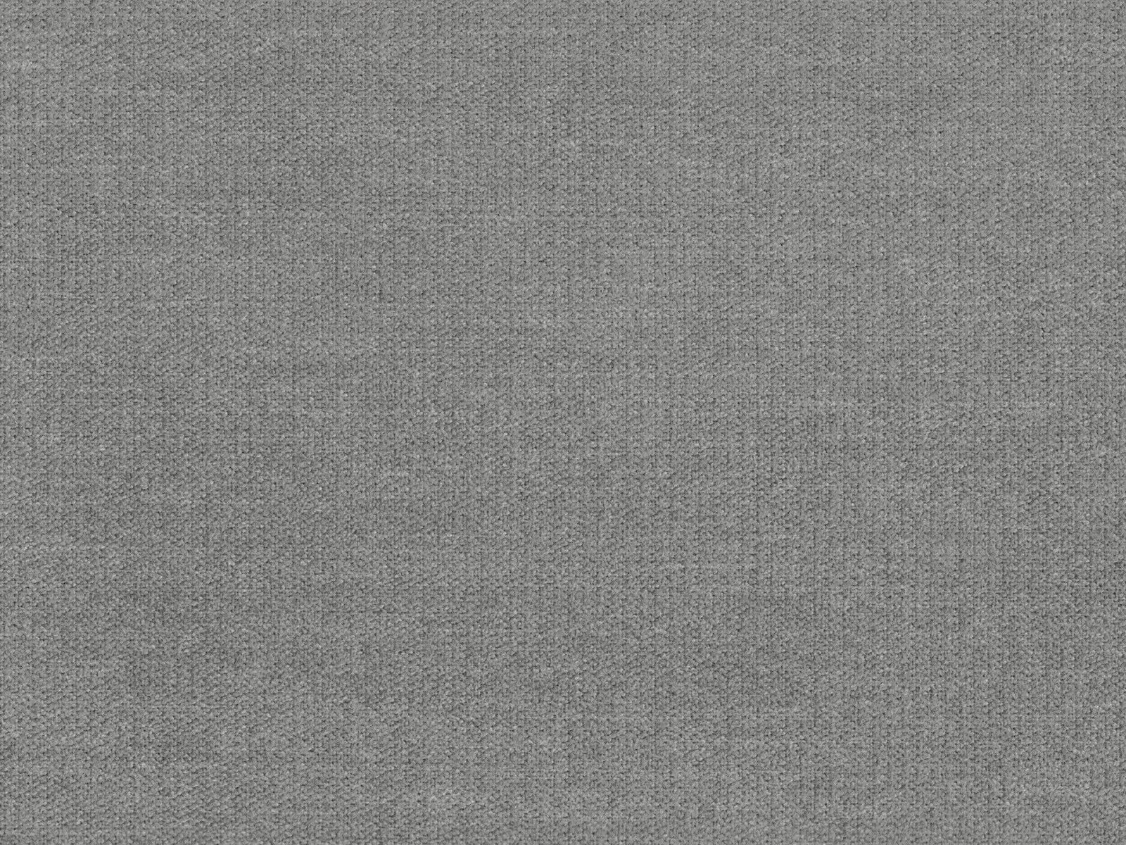 Close-up of cool mid-grey chenille with a fine, softly mottled woven texture