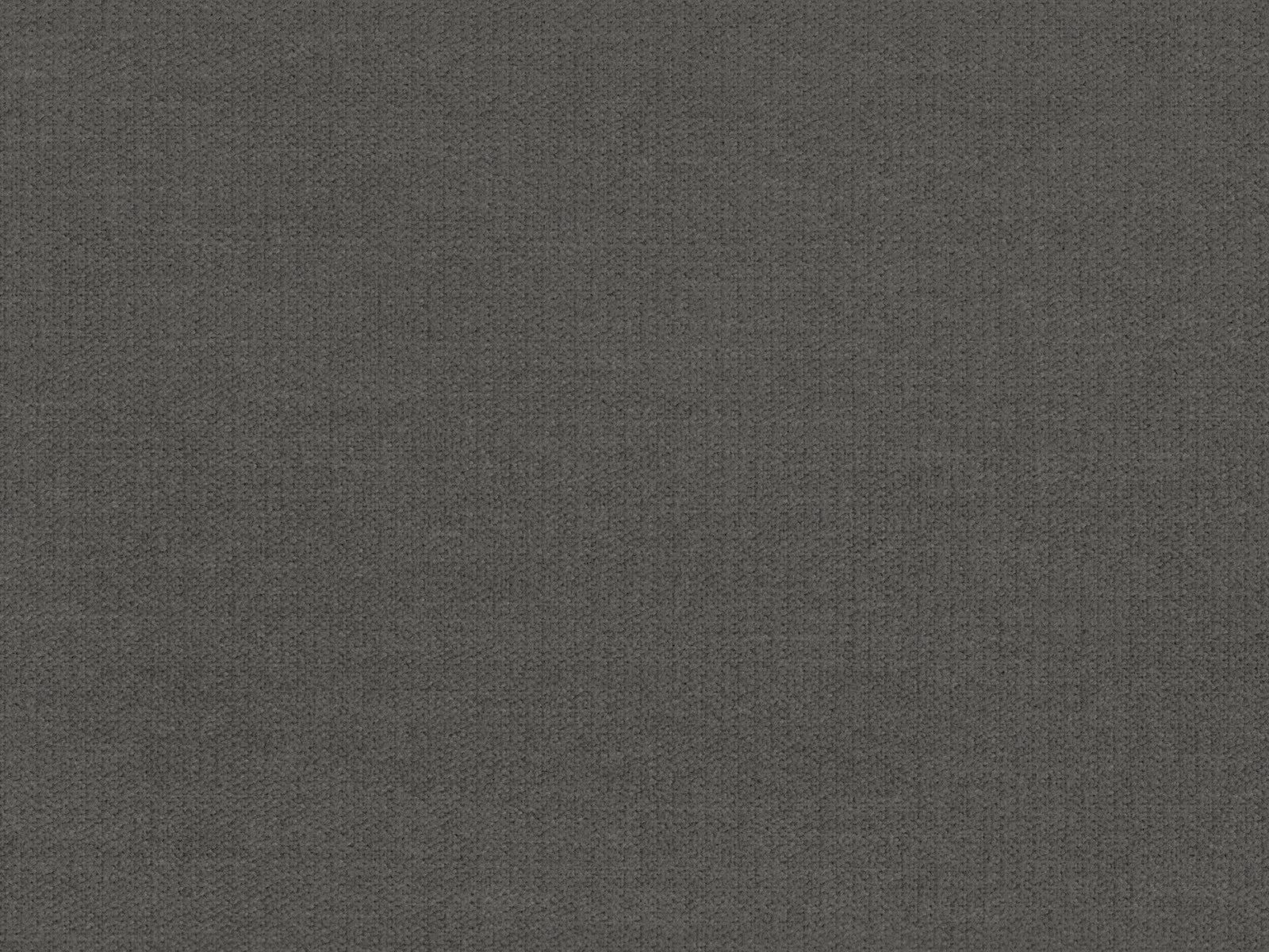Charcoal grey chenille with a fine, subtly mottled woven texture